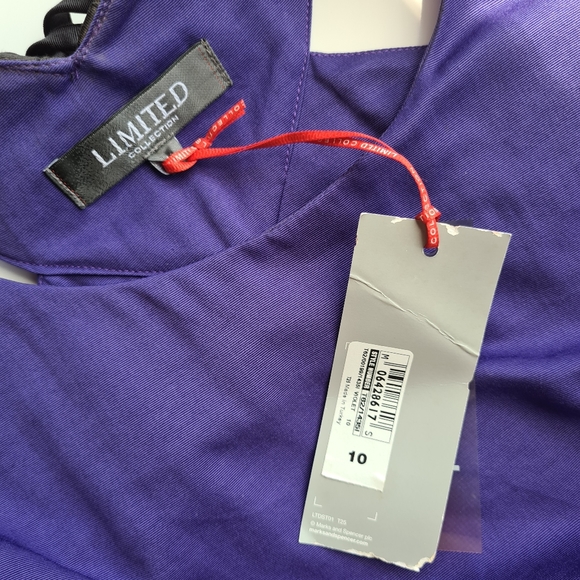 LIMITED Collection Size 10 Cut Out Back Purple Mini Party Dress NWT - Picture 8 of 11